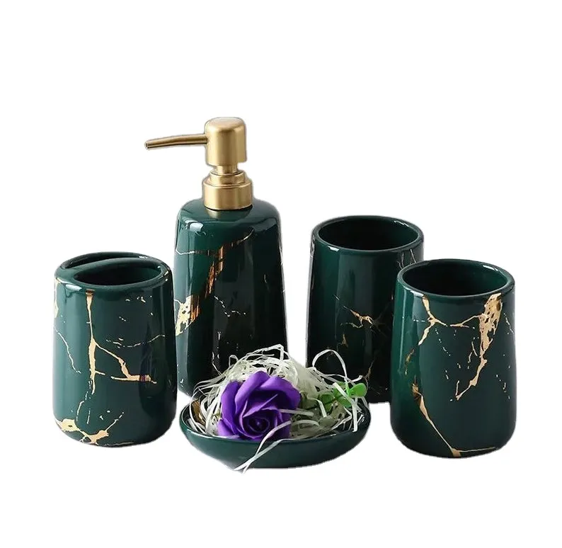 Set di accessori da bagno di fascia alta in stile nordico per il bagno Ai Gao