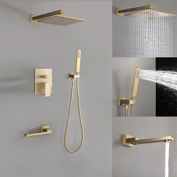 Aigao bagno dorato elegante alto - sistema doccia finale