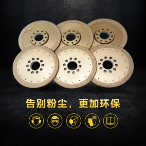 Brazed diamond cutting discs