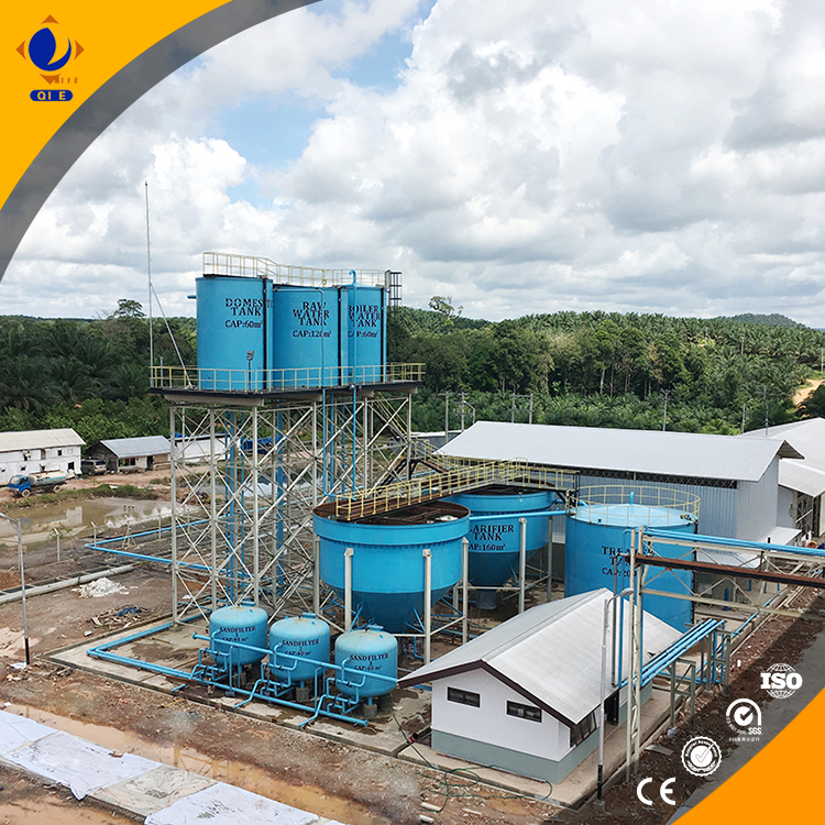 Modern palm oil processing facility showcasing advanced machinery with automated controls