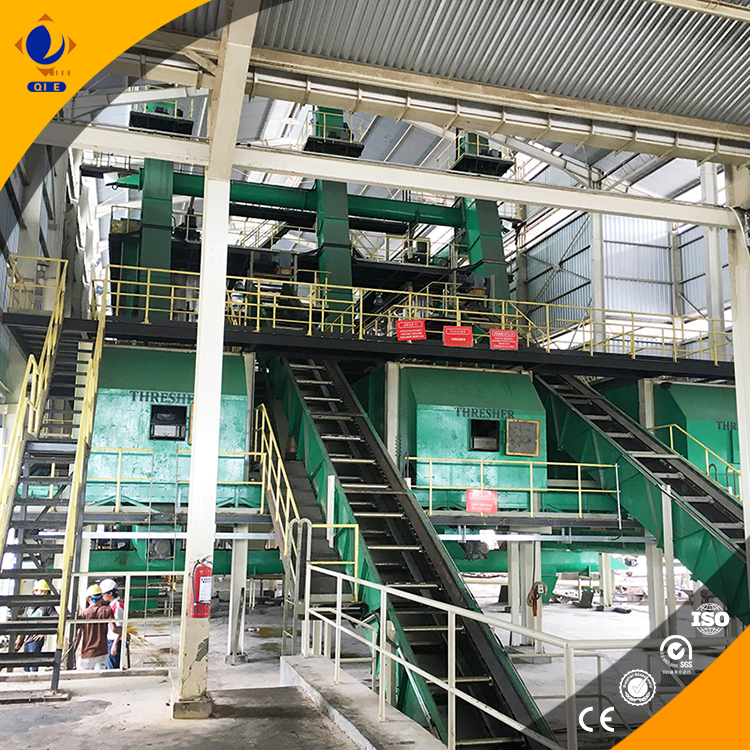 Penguin Group's automated palm oil processing line showing modular design and stainless steel components