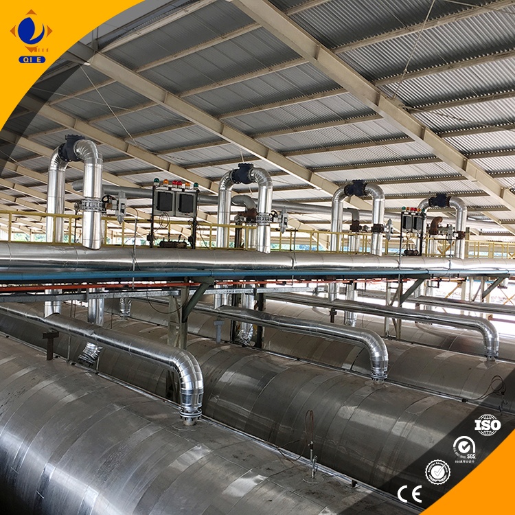Curva de consumo energético vs producción en equipo de refinación de aceite de soja eficiente