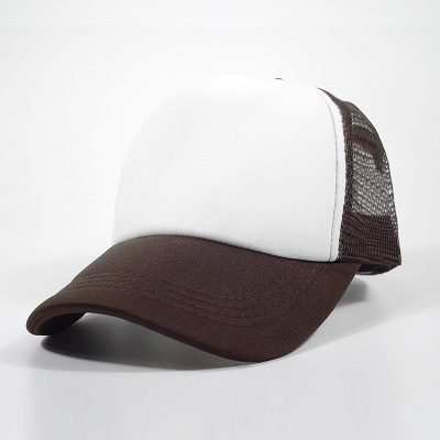 Close-up of a men's 100% cotton unstructured baseball cap featuring an embroidered logo