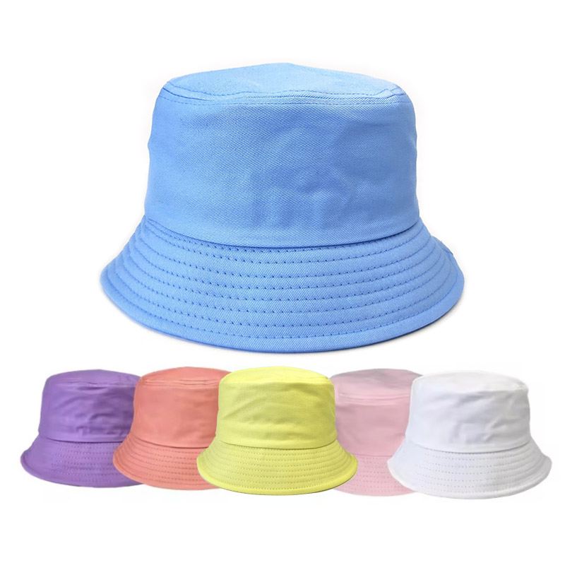 Close-up view of the premium cotton fabric and high-quality printing on reversible bucket hat