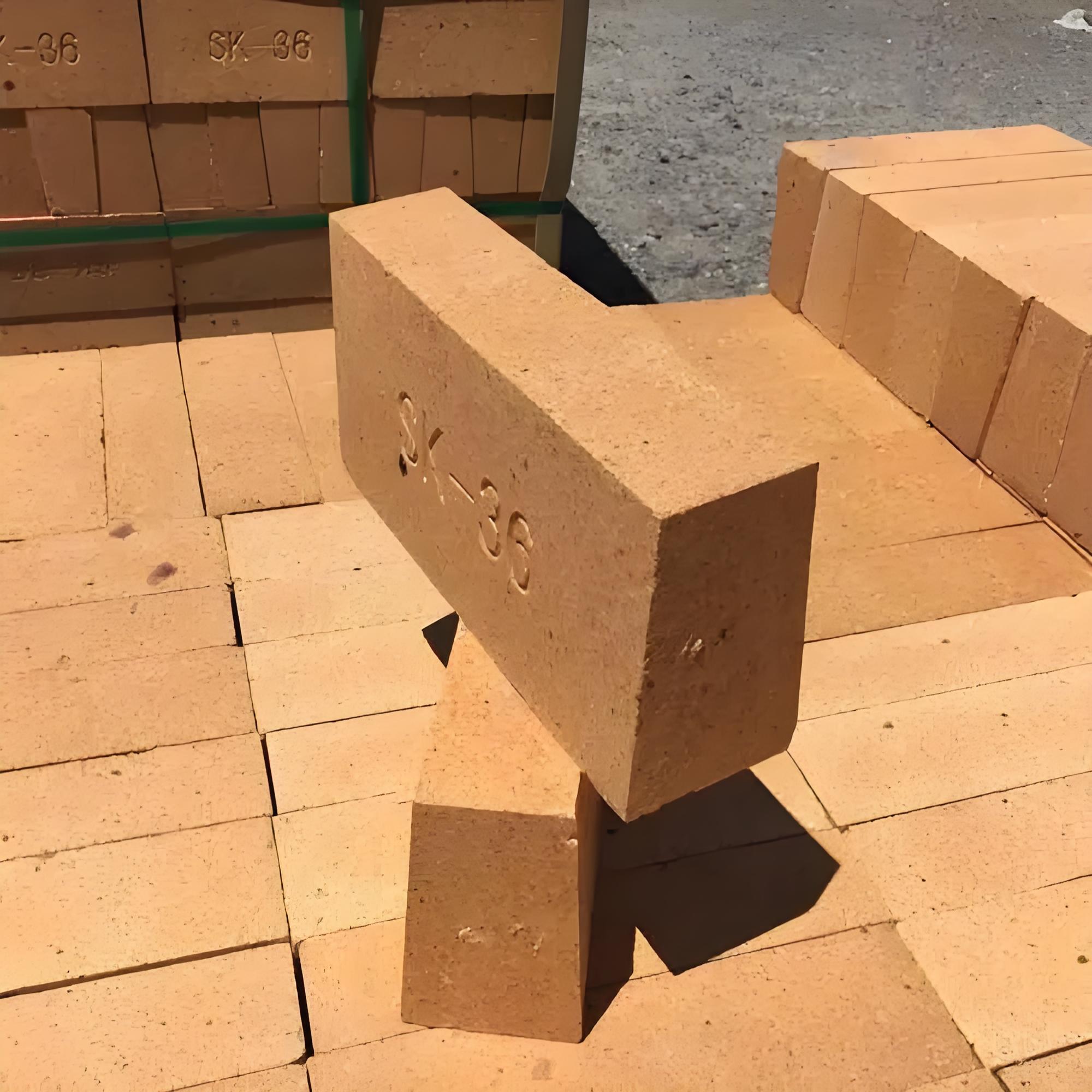 Close-up view of high-alumina fire balls showing surface texture and color consistency