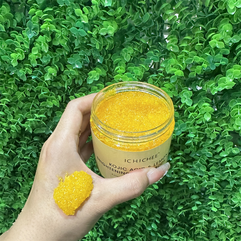 Lemon Kojic Acid Brown Sugar Scrub Skincare Set-4