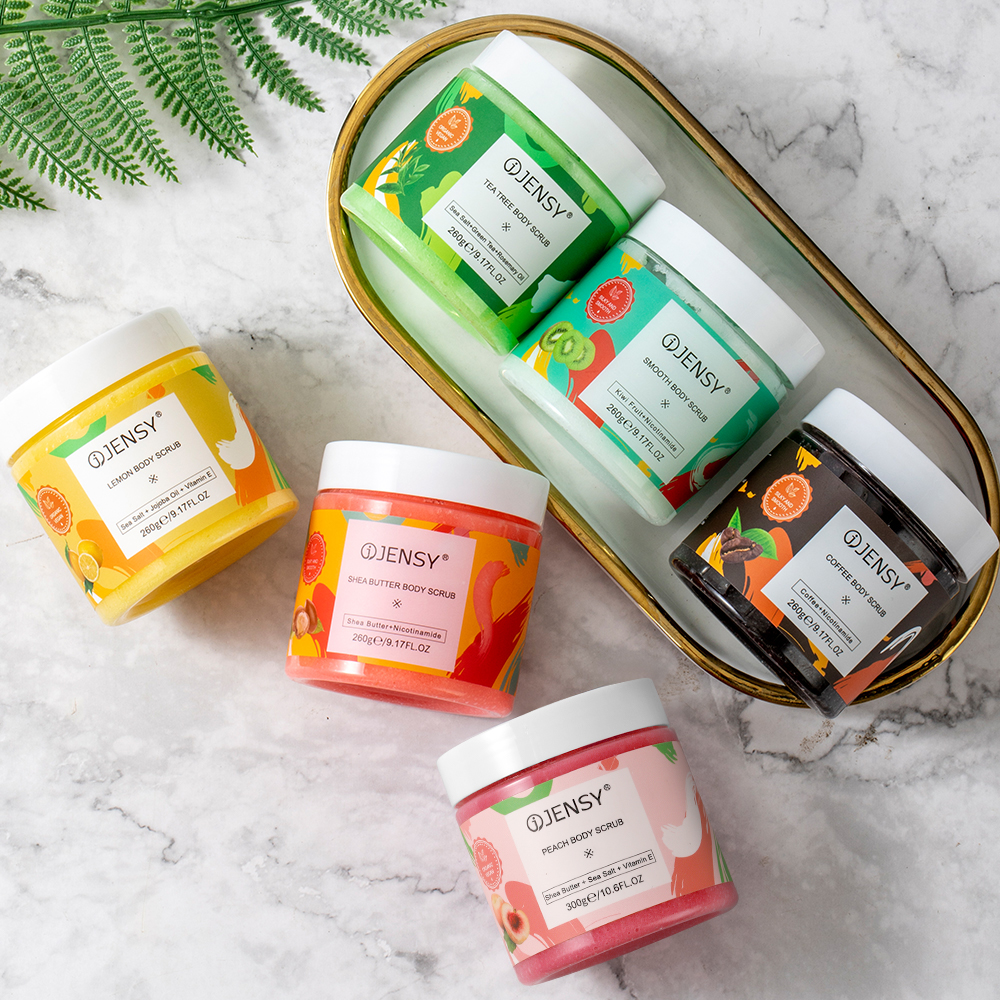 Plant - based active ingredients in body scrub