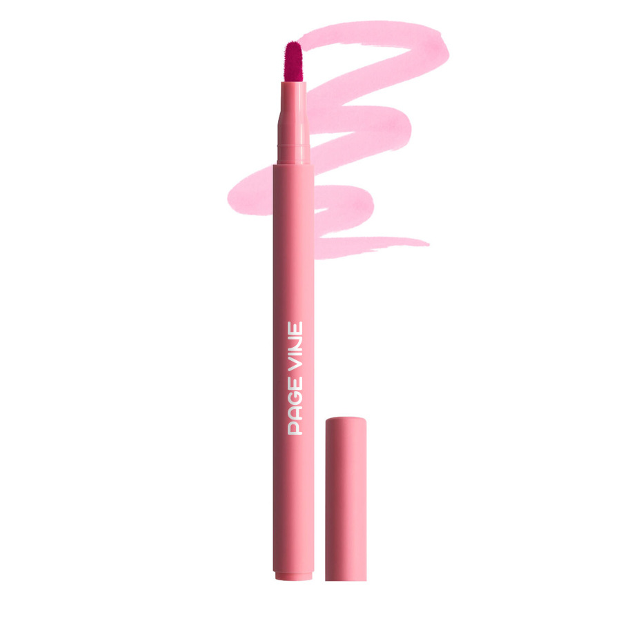 A step-by-step visual showing how to outline lips with a waterproof lip liner for sensitive skin, featuring natural shade options and smudge-resistant application tips