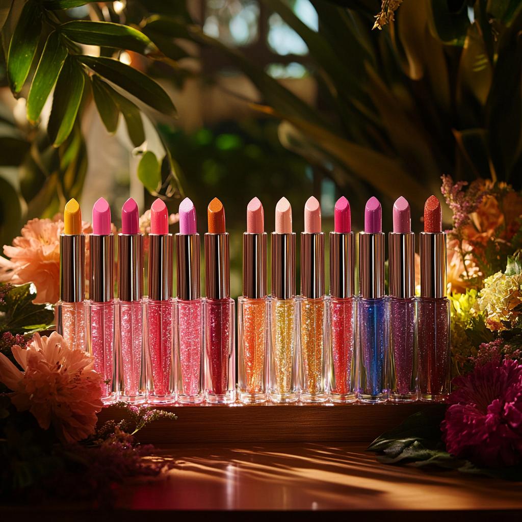 夜間イベントでの多色蛍光顔料使用例と配色パターンの図示