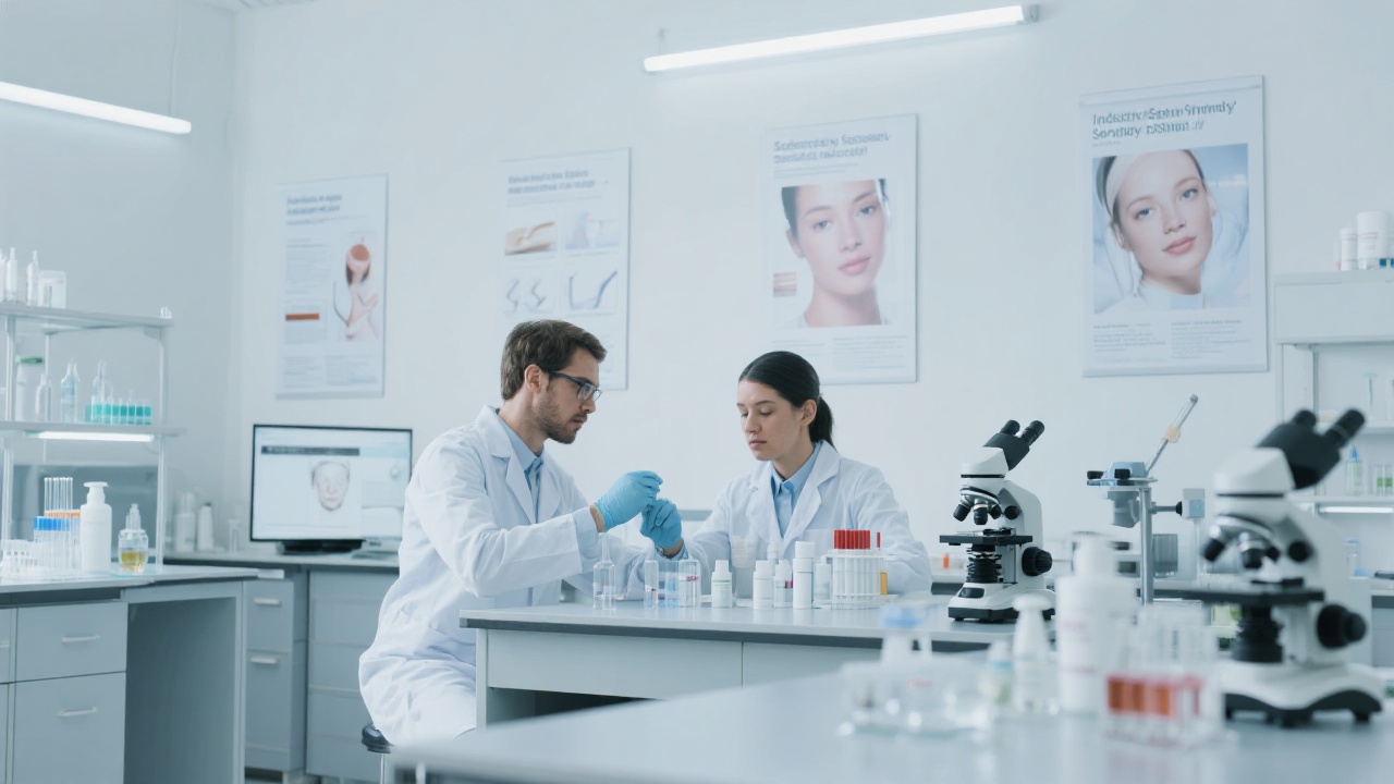 Ingredient Compatibility Matrix illustrating safe and unsafe combinations of cosmetic raw materials